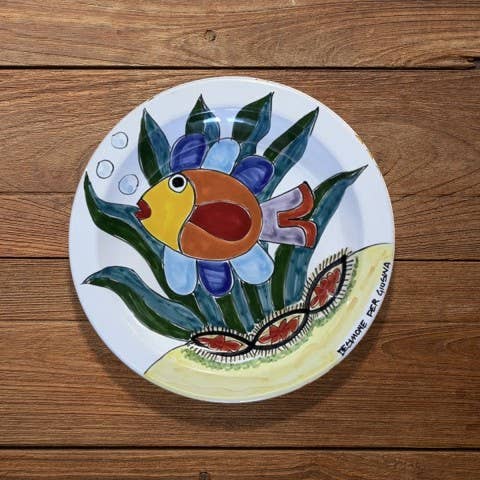 Ceramiche De Simone - Wholesale Dinner Plate - De Simone Plate for Giusina "Under the Sea"4