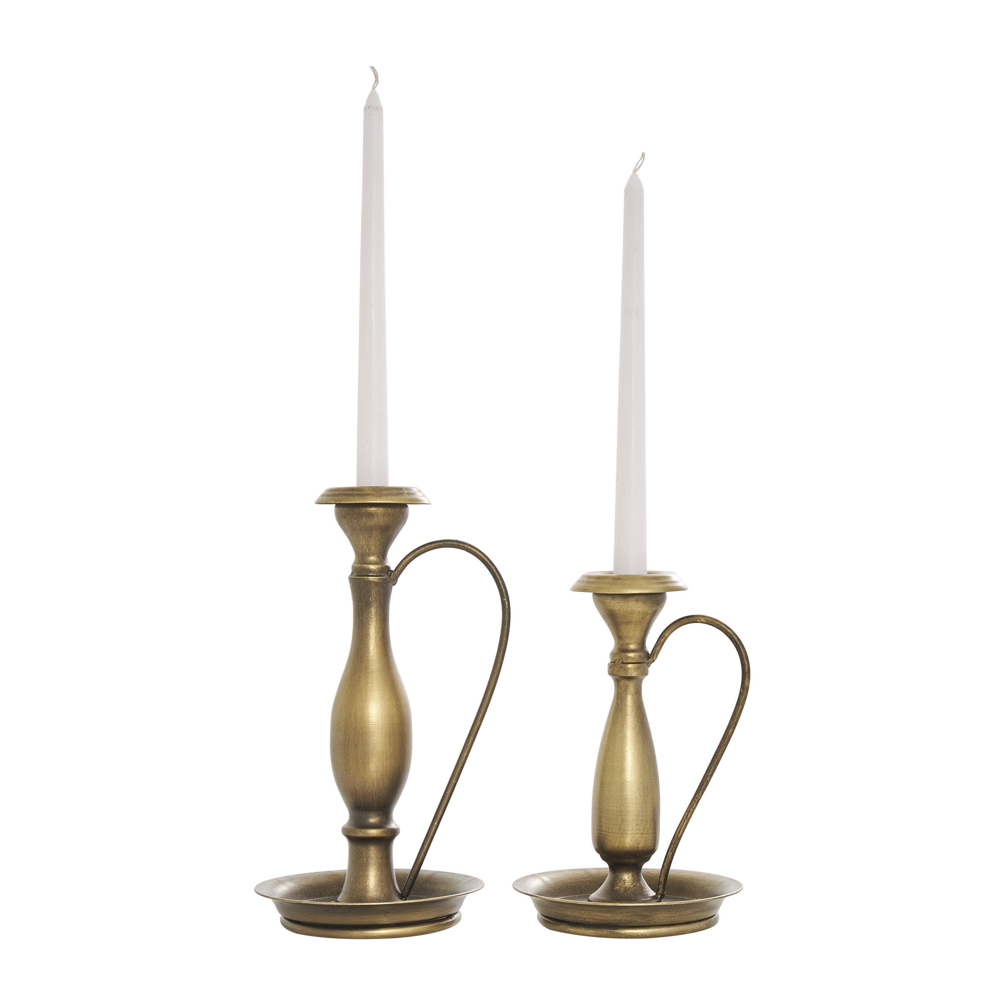 Deco Marché - Wholesale Candle Holder - Traditional Bronze Metal Candle Holder Set0