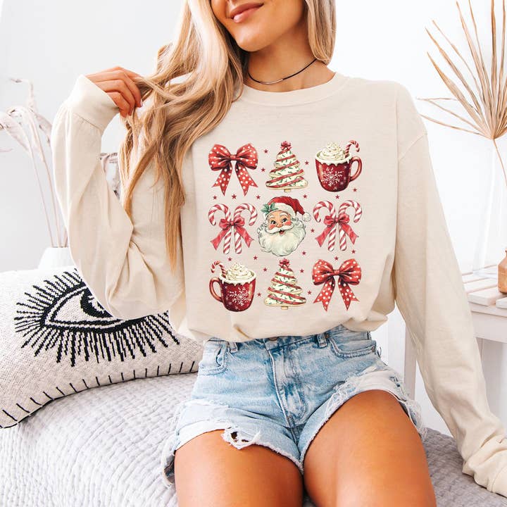 Comfort Colors Christmas Trees Holiday Shirt, Hot Chocolate for wholesale by Glaime