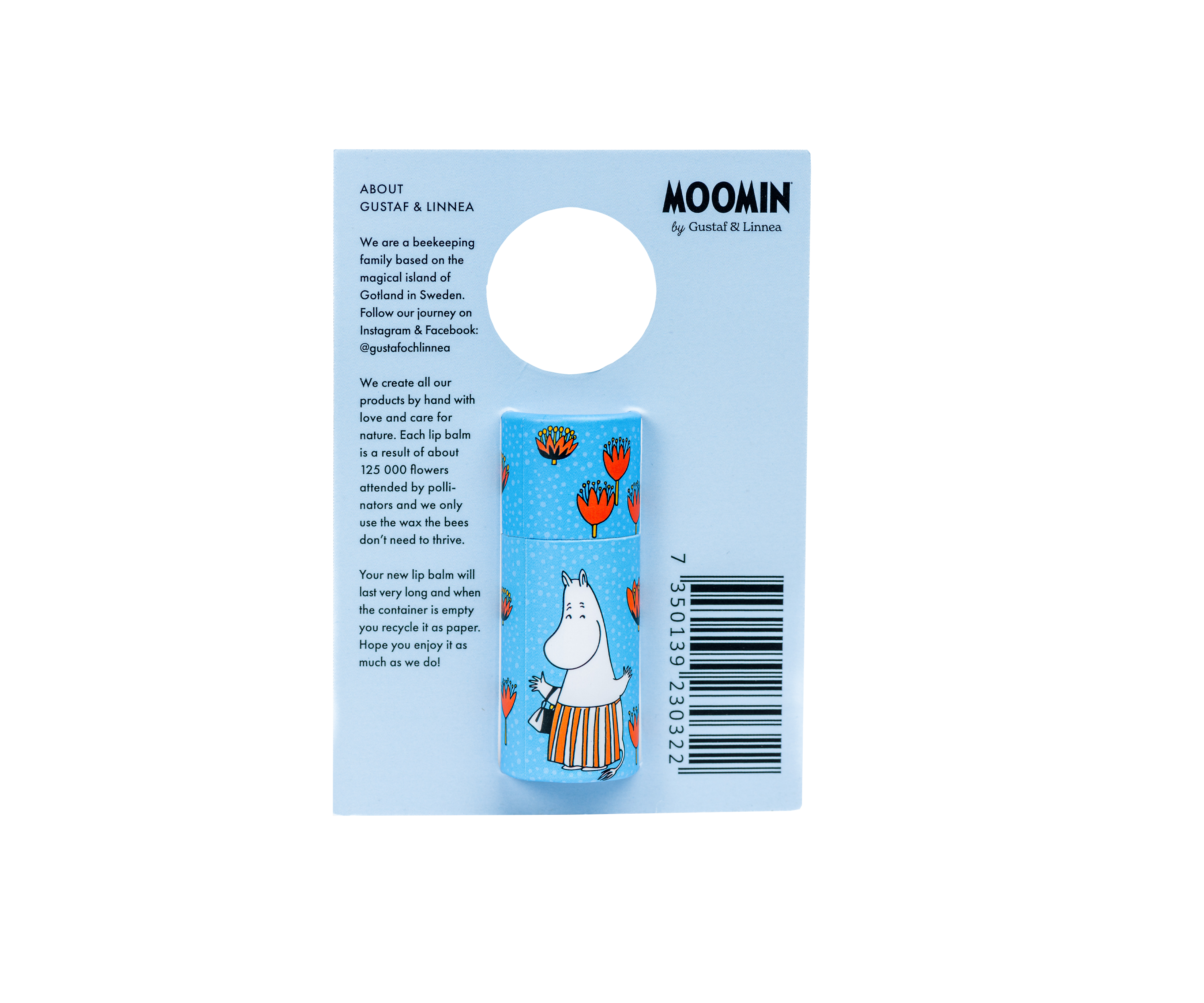 Gustaf och Linnea – wholesale Läppbalsam – Moomin by G&L - Lip balm av bivax med honung5