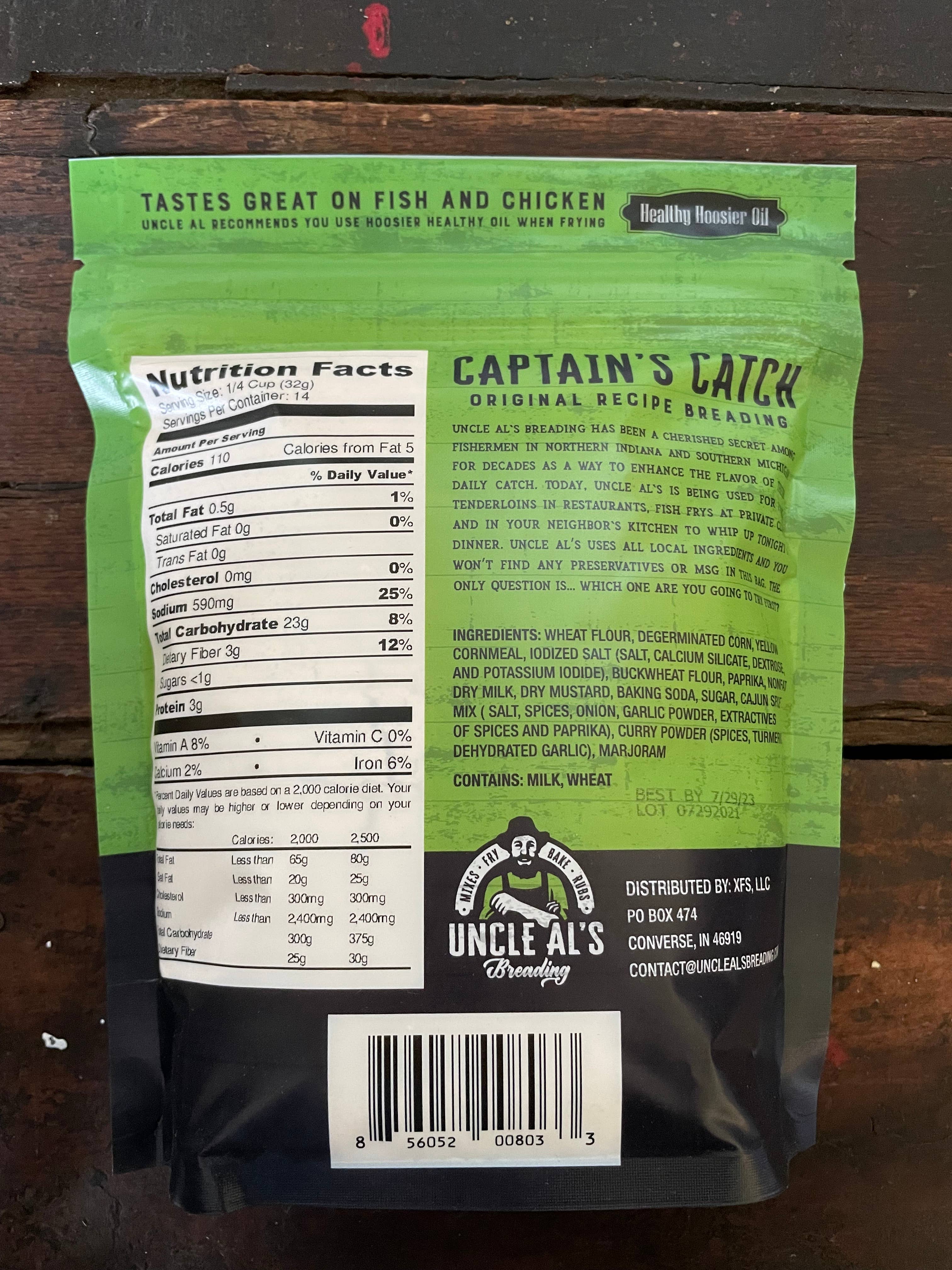 UNCLE ALS BREADING – Großhandel Brotbackmischungen – Captain's Catch Original Panade3