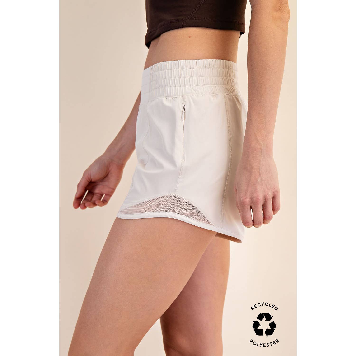 Rae Mode - Wholesale Athletic Shorts - Women's - RECYCLED ACTIVE SHORT WITH MESH22