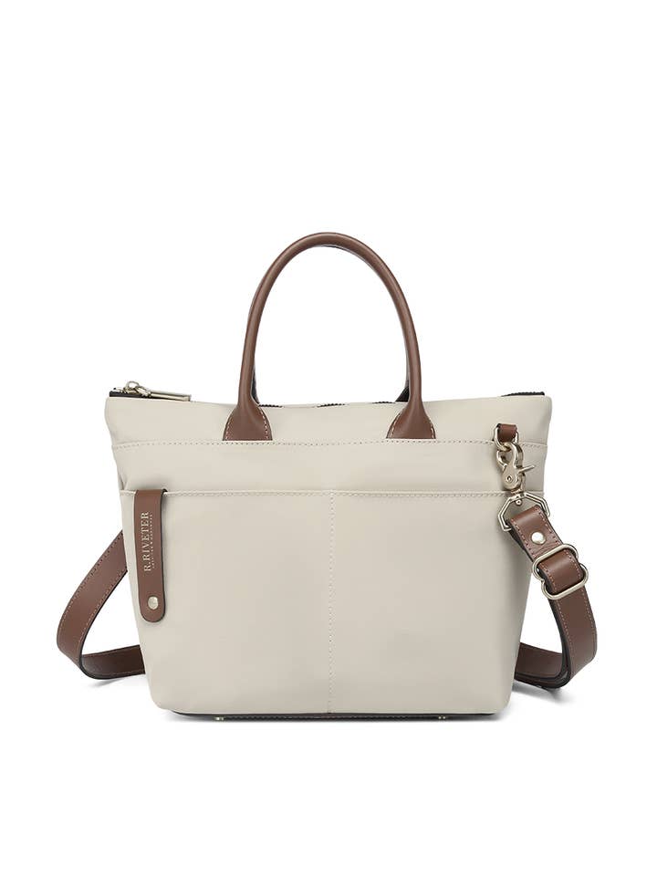 Dot | Khaki Nylon + Brown Leather for wholesale by R.Riveter