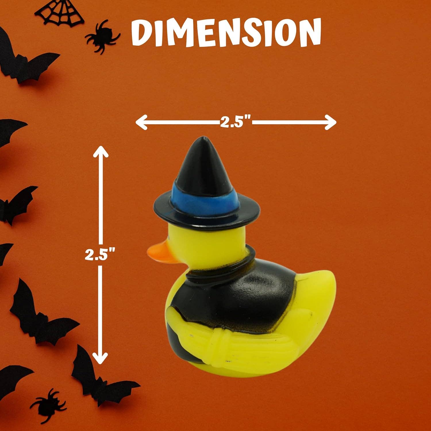 4E's Novelty - Wholesale Party Favor - 4E’s 24 Pack Halloween Rubber Ducks - 2.5" Party Favors6