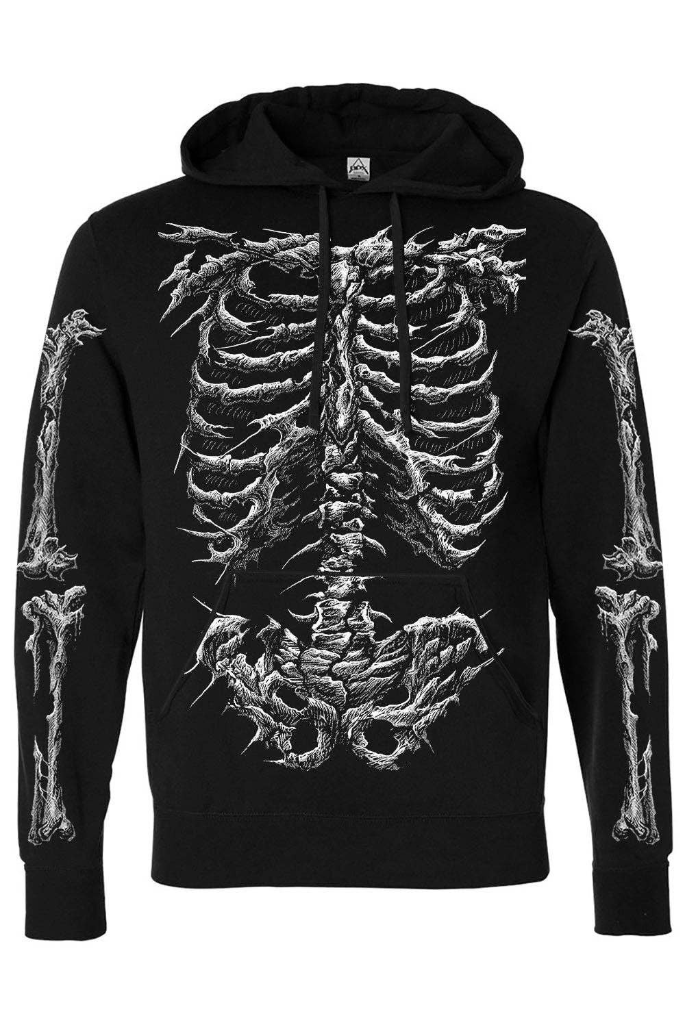 vampirefreaks - Wholesale Hoodie - Unisex - Dead Inside Skeleton Hoodie4