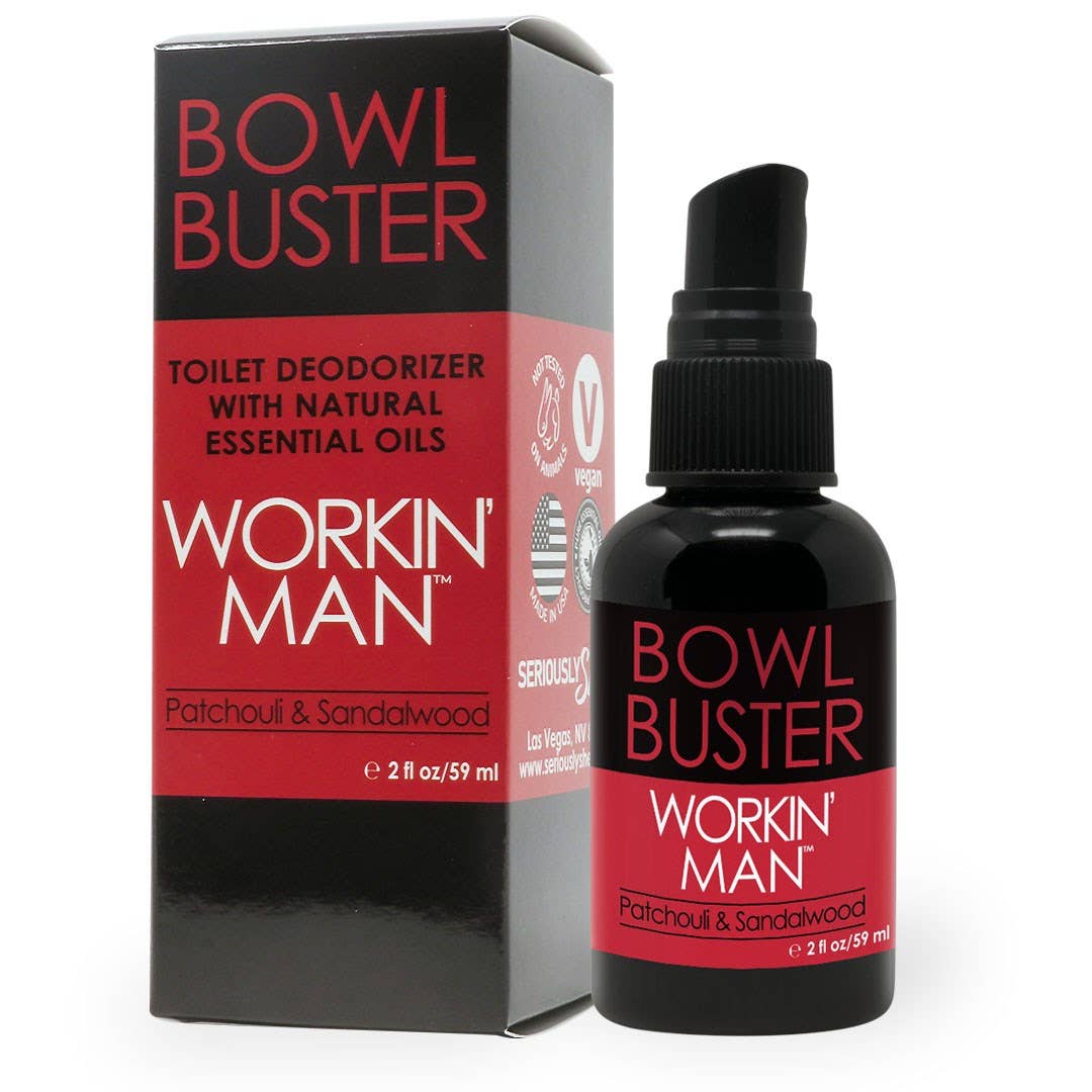 Seriously Shea - Vente Désodorisant pour toilettes - Spray Toilette Bowl Buster pour Hommes | Workin' Man1