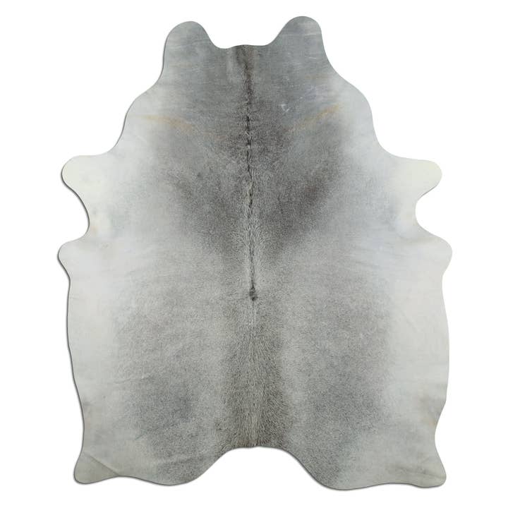 Kuhfell Teppich - L215 x B180 cm - grau weiß für den Großhandel von Livarto UG (haftungsbeschränkt)