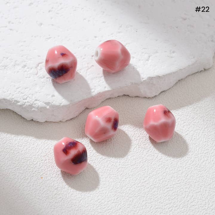 Beads Creation - Wholesale Beads - Diamond Ceramic Bead Sparkling Gemstone Spacer ORG27821