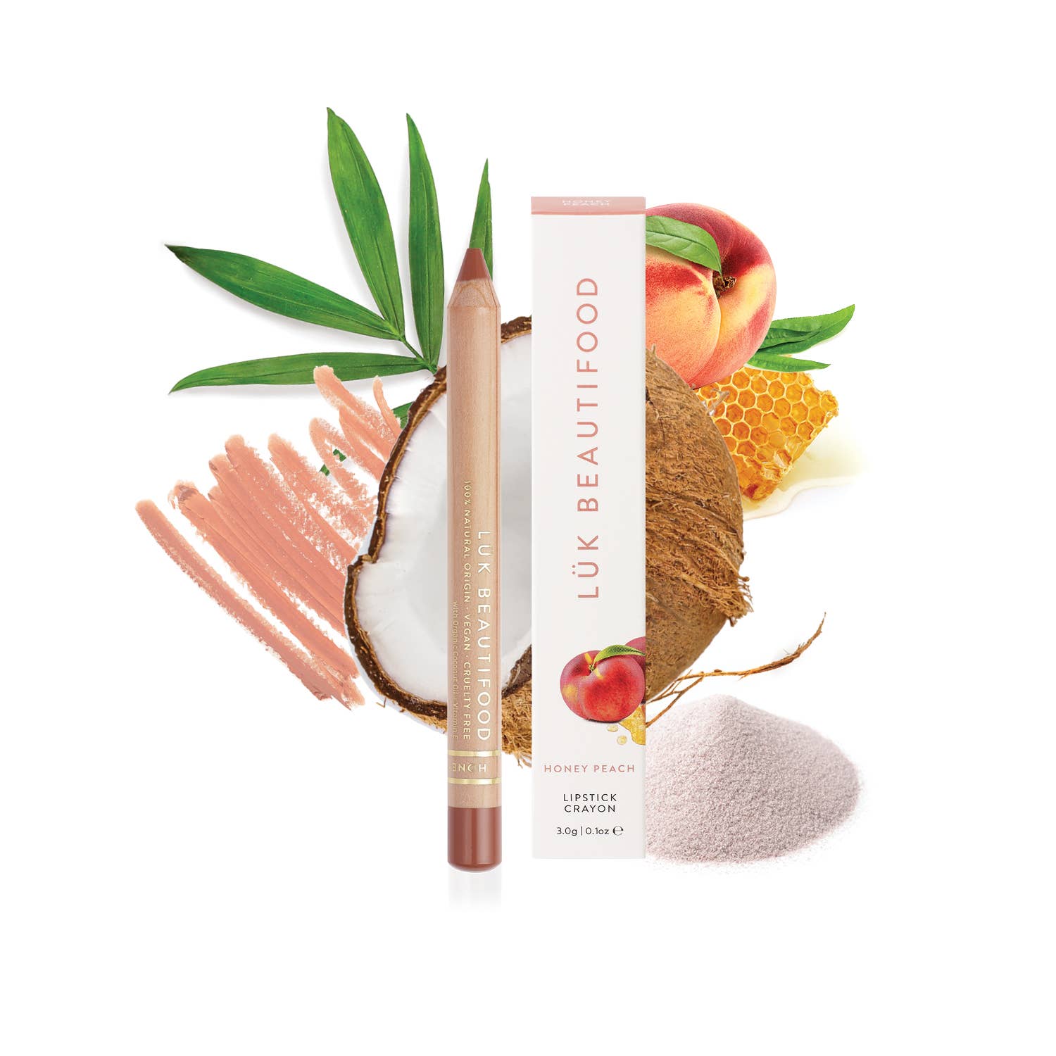 LÜK BEAUTIFOOD [🇦🇺 AUS + USA🇺🇸] - Wholesale Lipstick - Eco-luxe Lipstick Crayon in Honey Peach9