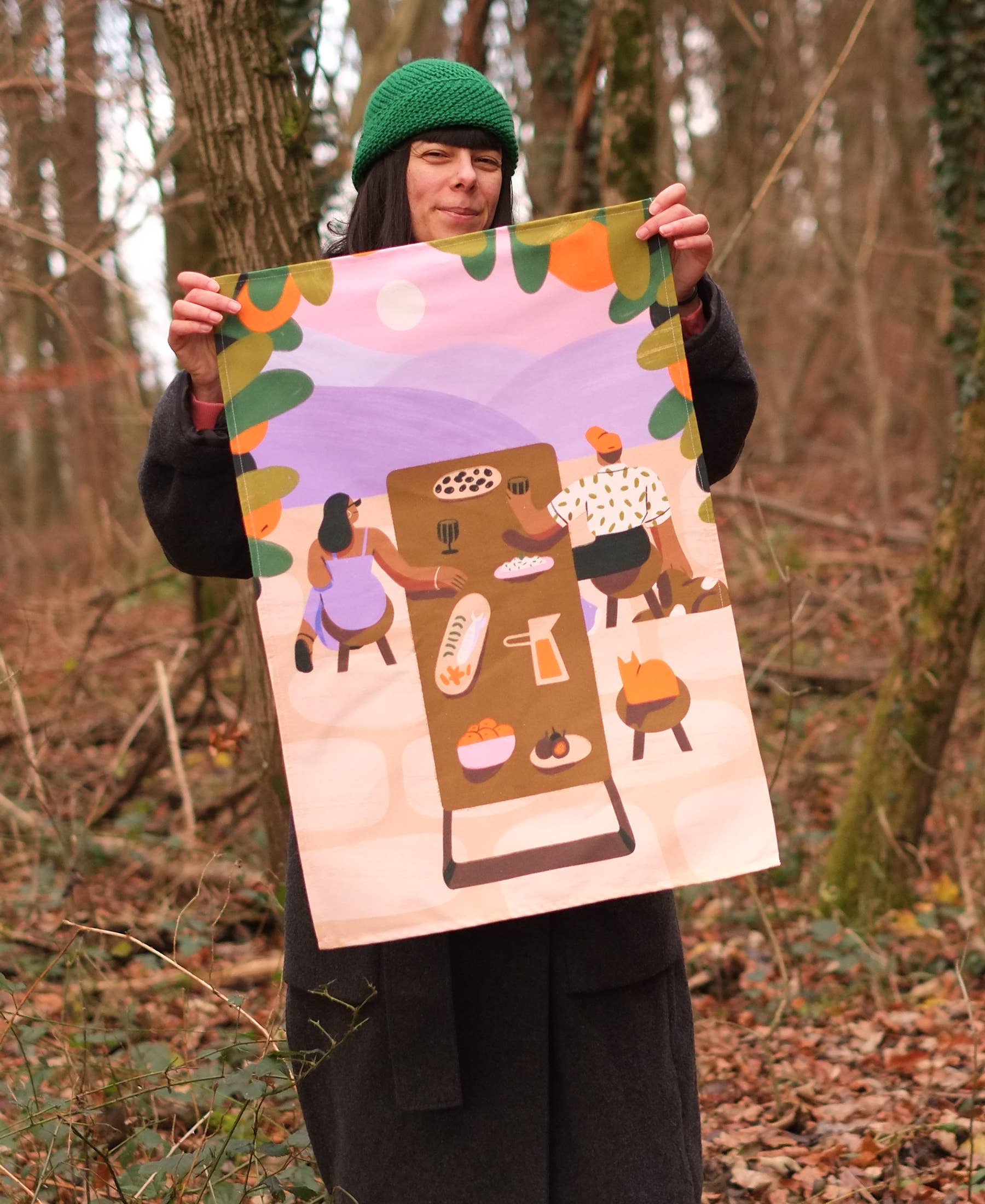 Ana Gaman - Wholesale Tea Towel - Tea towel | Ana Gaman Illustration7