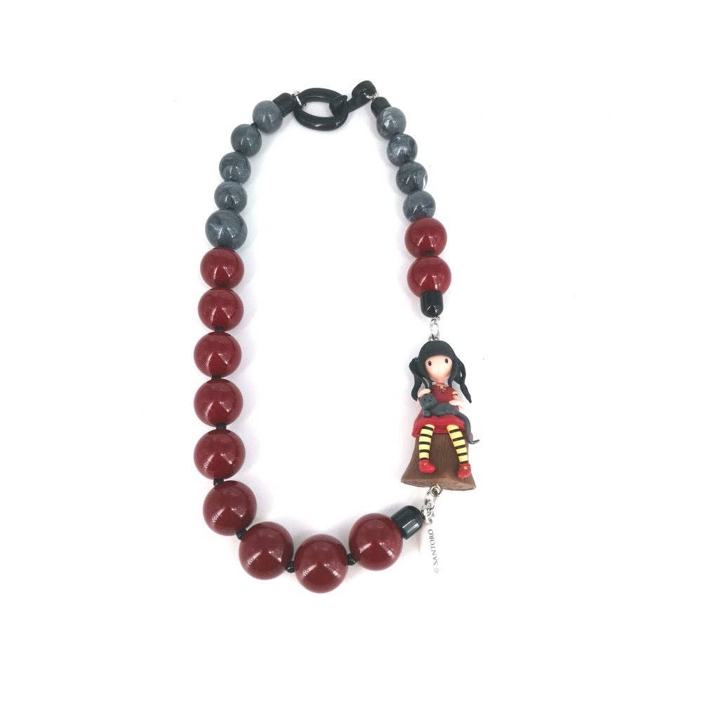 Alter Ego Designs - Wholesale Pendant/Charm Necklace - GORJUSS European Storybook Character Ruby Necklace 1