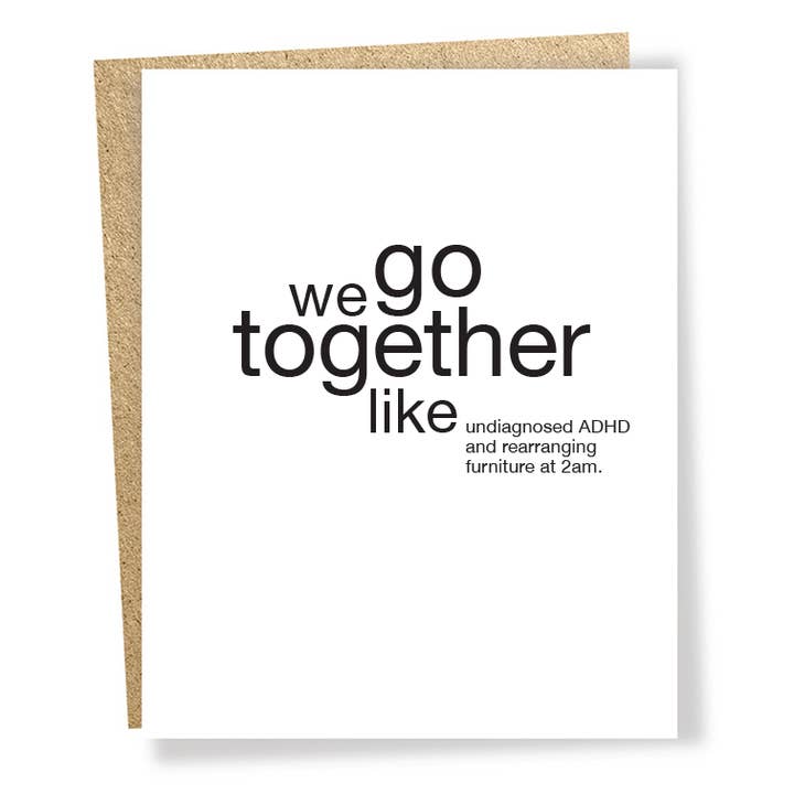 Sapling Press - Wholesale Love Card - #3308: ADHD/furniture card