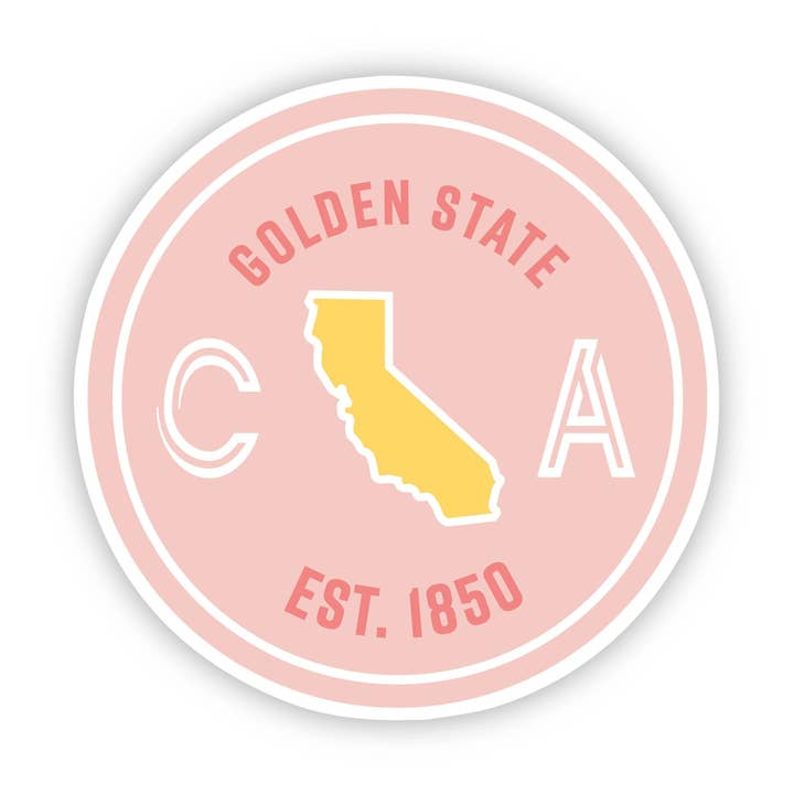 Golden State California Sticker for wholesale by Big Moods