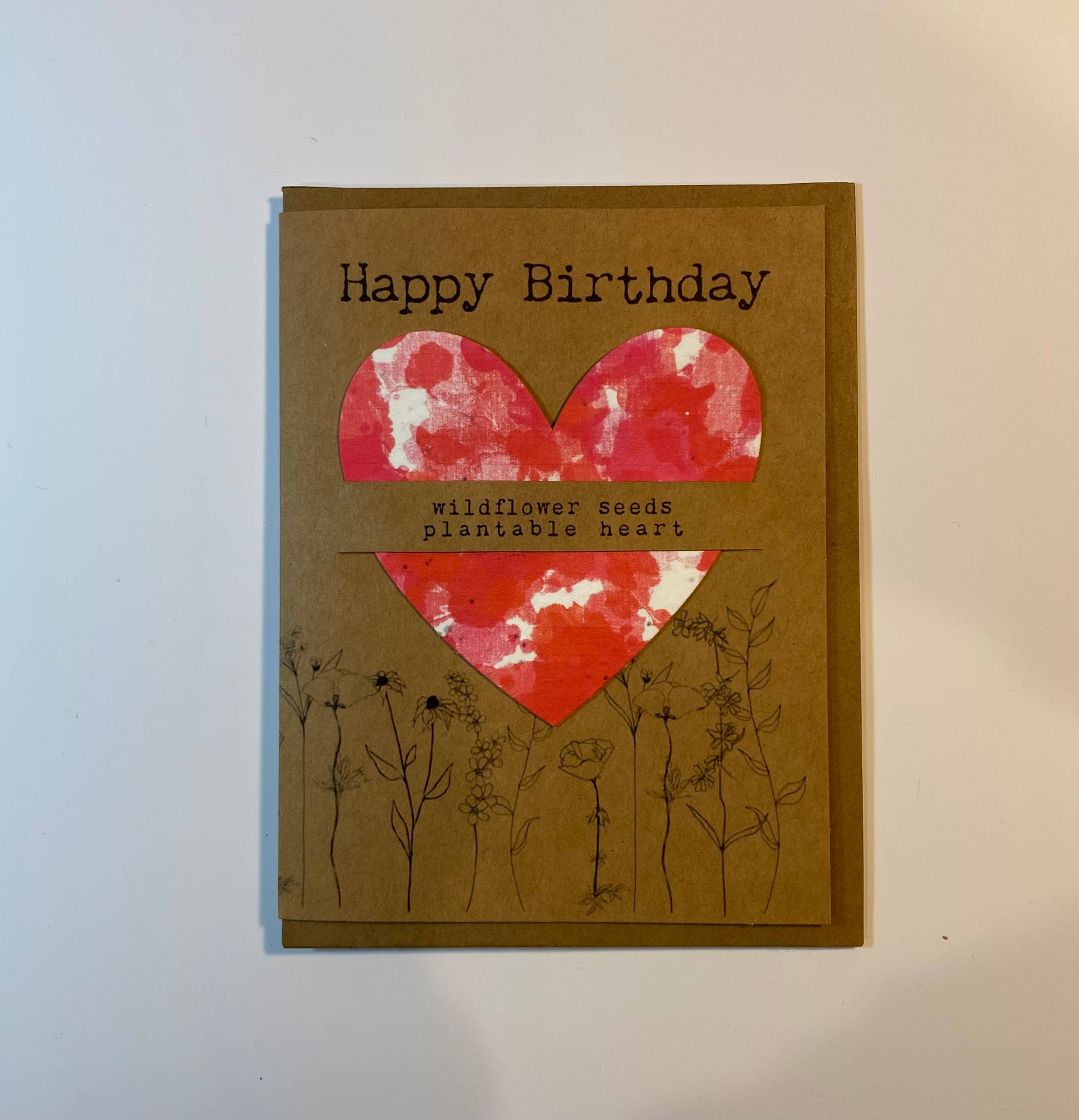The Raven’s Edge Studio - Wholesale Birthday Card - Wildflower Seed Heart Birthday Card: Plantable, Eco Friendly7