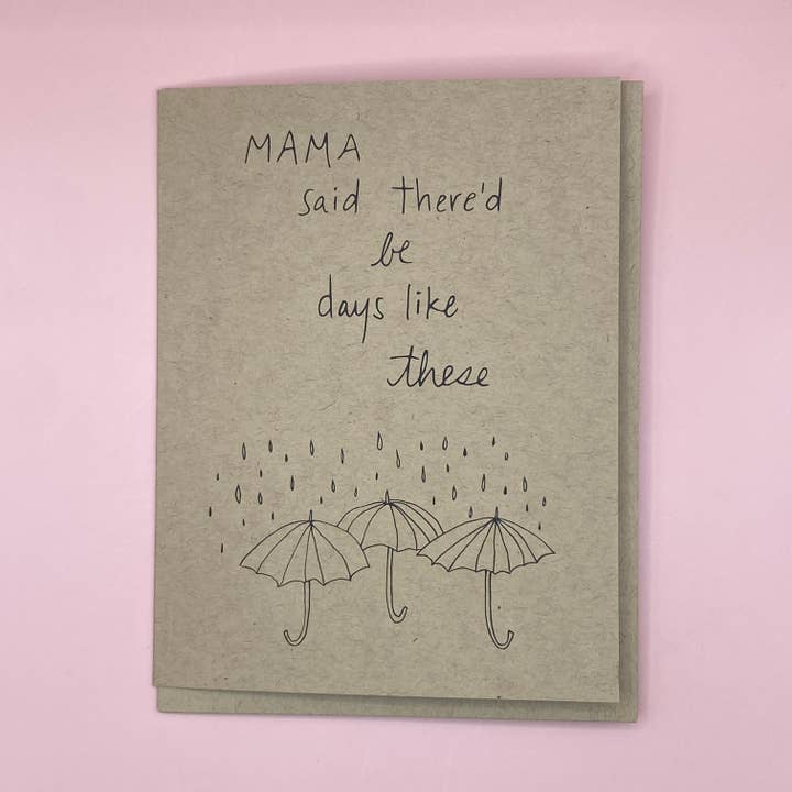 Days Like These | Blanco wenskaart voor wholesale door IT IS: All Goods