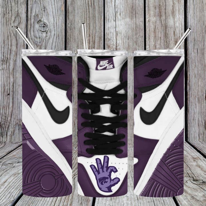 KSU Wildcats EMAW Powercat Football 20oz Skinny Tumbler for wholesale by Dogwood Graphics & Design