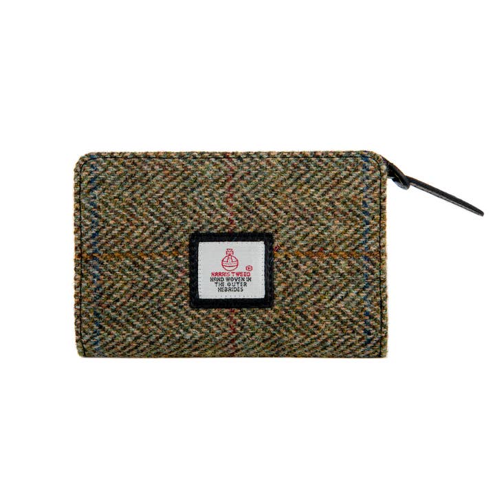 Bronte Moon - Wholesale Coin Purse - Women's - Harris Tweed - Ladies Zip Purse - Genuine Scottish Heritage