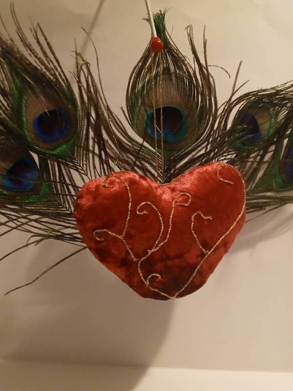 Red Heart, 4 Gorges Hearts LX25 for wholesale by BLUE RIBBON ORNAMENTS