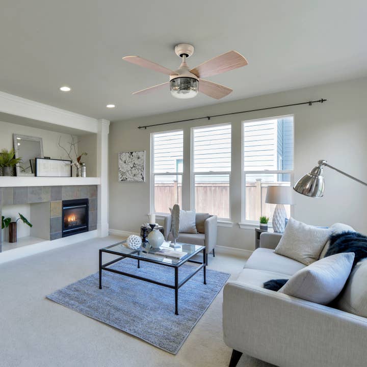 42"W Caelan Remote-Controlled 2-Light Ceiling Fan for wholesale by River of Goods