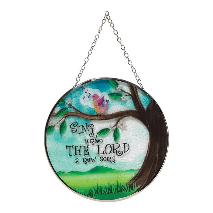 Dicksons - Wholesale Suncatcher - Sing Unto The Lord A New Song Suncatcher