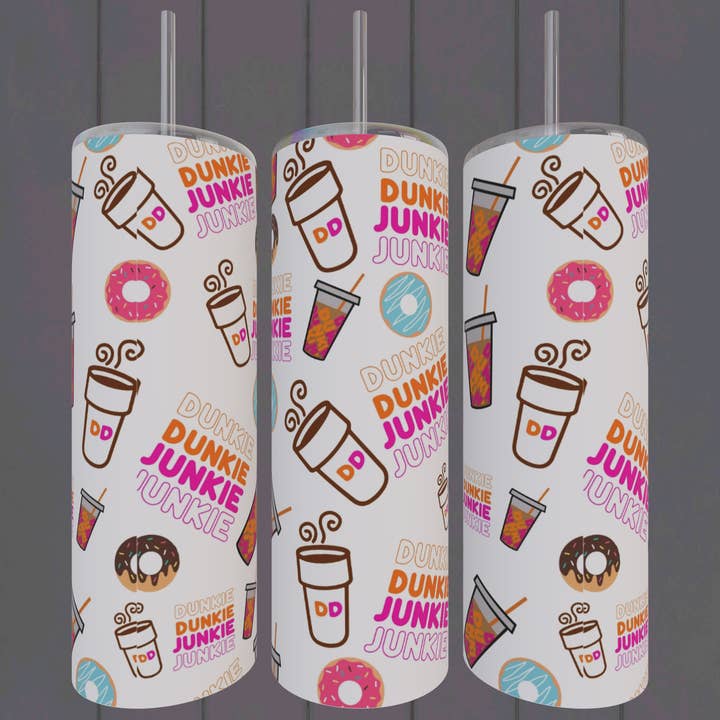 Dunkie Junkie Sublimation Tumbler for wholesale by K. I. Designs