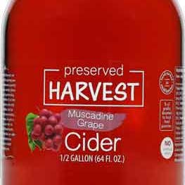 Hudson Meat Company - Wholesale Apple Cider - CIDER MUSCADINE GRAPE - PRESERVED HARVE0