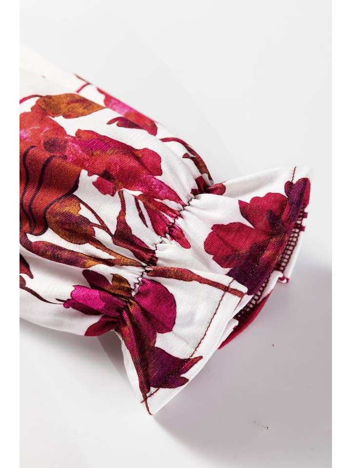 Wild Ginger Floral Patchwork Long Sleeve Top for wholesale on Faire4