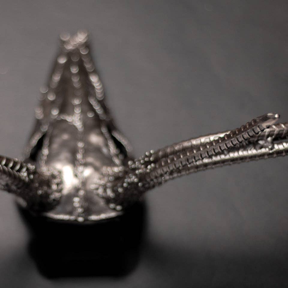 Metal Relic - Wholesale Wall Accent - "The End" 8 Point Deer Buck Skull Wall Sculpture22