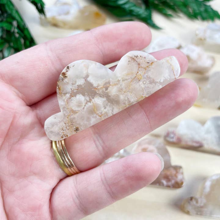 Ewelina Pas Jewelry - Wholesale Spiritual Stone/Crystal - Flower Agate Cloud Carving9
