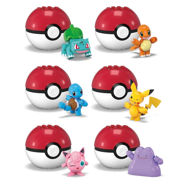 Toysmith - Wholesale Build-a-Toy - Kids - MEGA™ Construx Pokémon Evergreen Poke Ball Assortment
