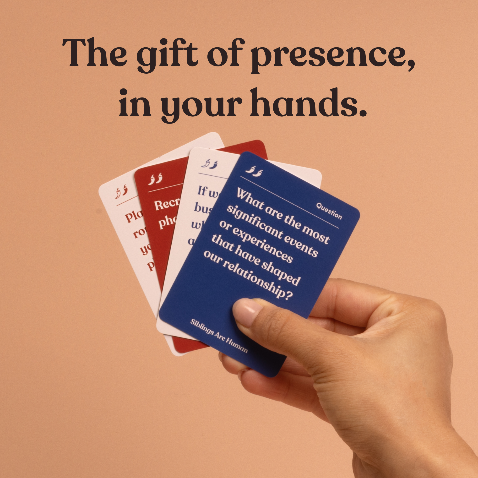 Parents Are Human | Card Games for Family, Love, & Healing - Wholesale Card Game - Siblings Are Human9