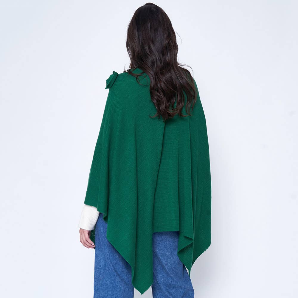 Sensibling Corp. – wholesale Poncho – Women's – Shoulder Strap Solid Ruana Poncho51