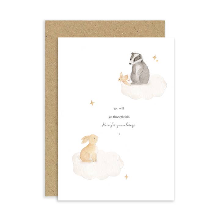 You will Get Through This | Here for You Card | Sympathy for wholesale by Little Roglets