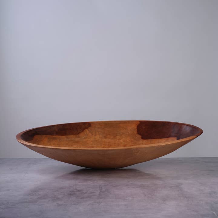 28" Extra Large Oval Wood Bowl, Salad Bowl, Table Decor  for wholesale by Sobremesa
