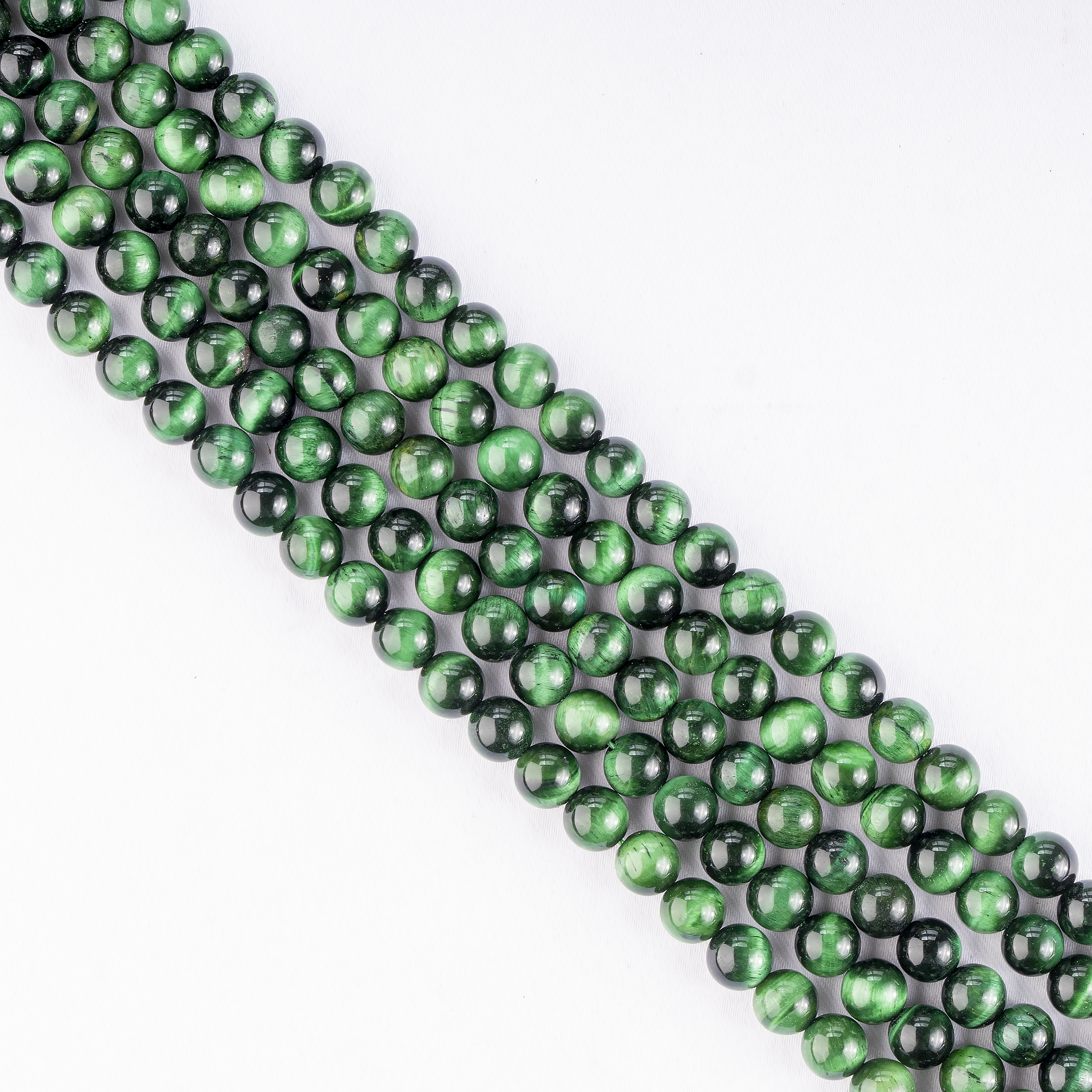Soothing Crystals Beads - Vendita all'ingrosso Perline - Perle di Cristallo | Occhio di Tigre Verde | Perle di Pietra Guaritrice10