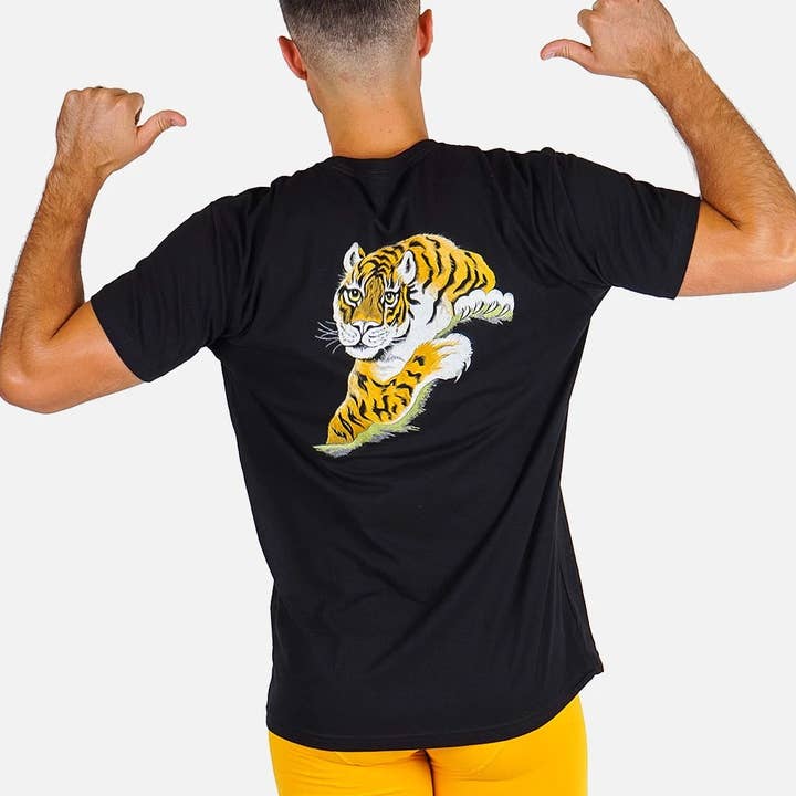 Contenders Clothing - Wholesale Screen Printed T-Shirt - Men's - Rocky Satin Tiger Shirt
