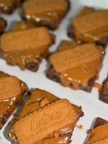 Biscoff Brownie for wholesale by Cora’s Cakery