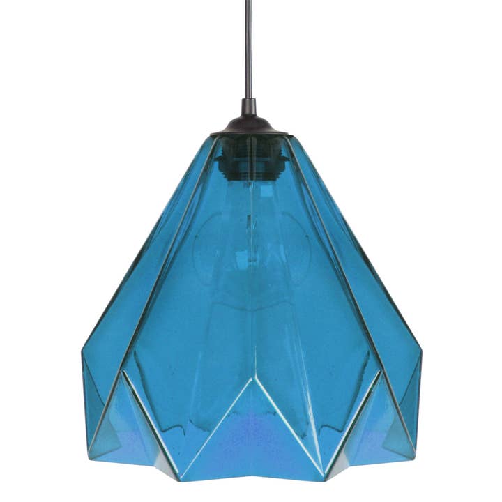 HELSINKI - Blue Glass Geometric Hanging Lamp for wholesale by Tosel Shop