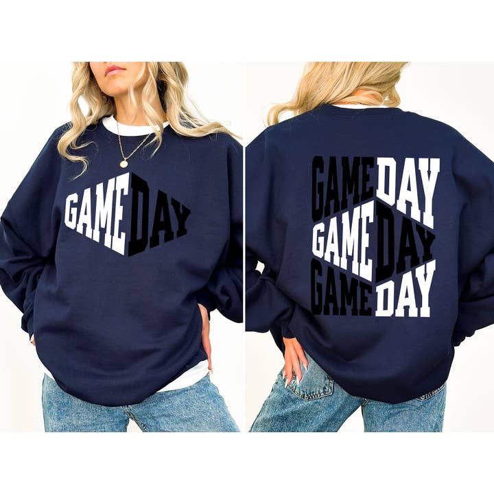 Refinery Number One LLC – Camisola gráfica - Mulher por atacado – Camisola Desportiva Taseira de Futebol Frente e Verso para o Dia do Jogo3