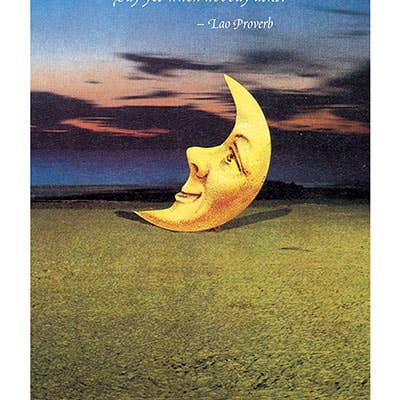 Laughing Elephant – postal de incentivo por atacado – Lua Sorridente - Cartão de Encorajamento