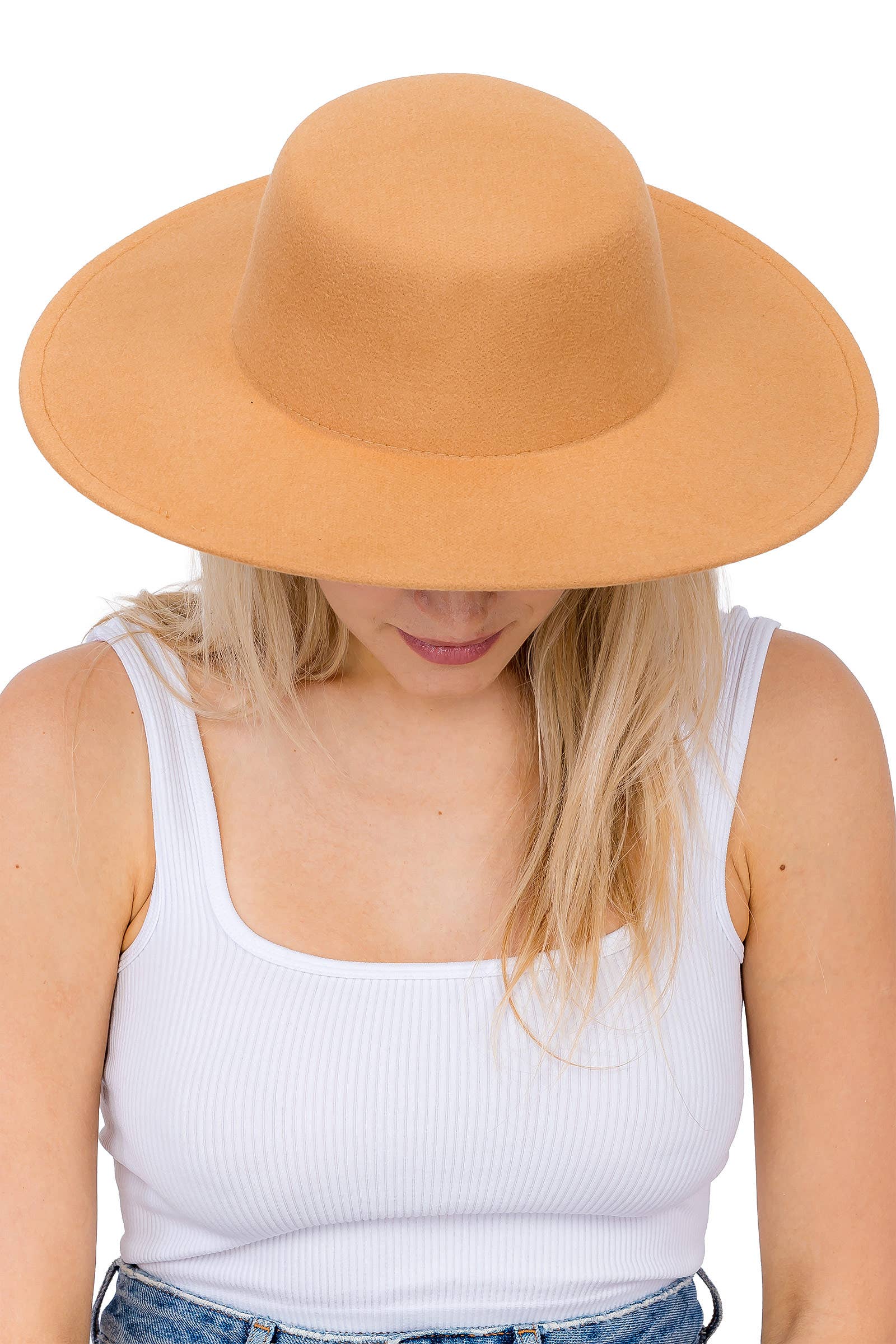 Cap Zone - Wholesale Schippershoed - Uniseks - Cap Zone brede vilten platte hoed met rancher stijl17