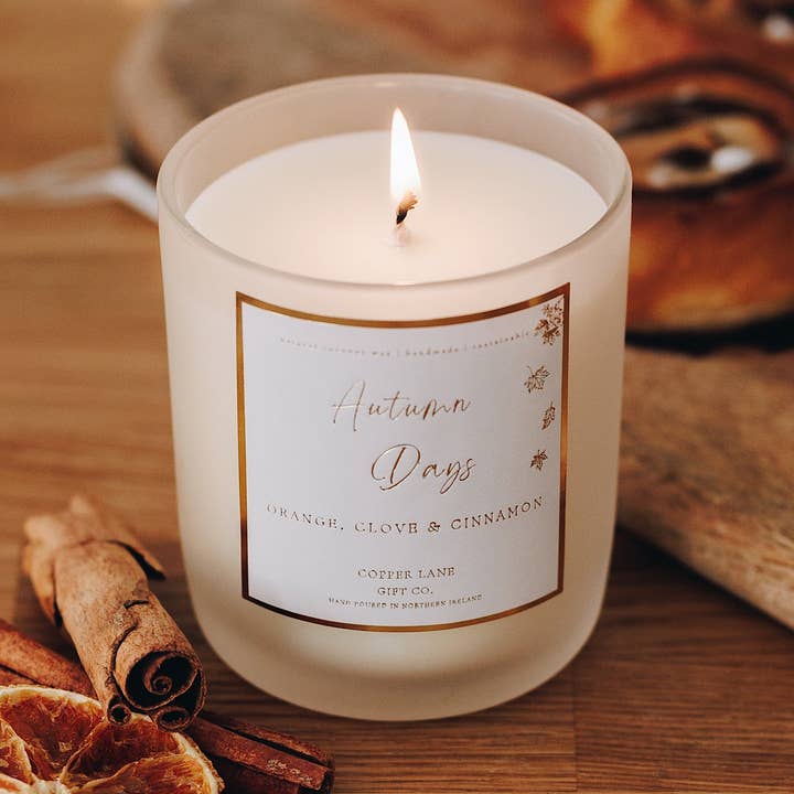 Autumn Days | Coconut Wax Candle for wholesale by Copper Lane Gift Co.