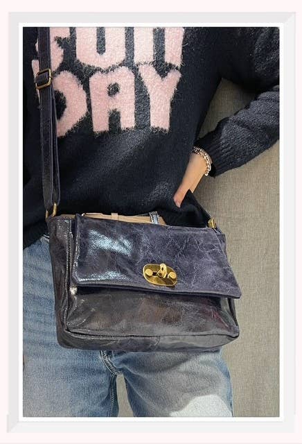 Z et Z - Wholesale Shoulder Bag - Women's - Vintage-effect leather shoulder bag2