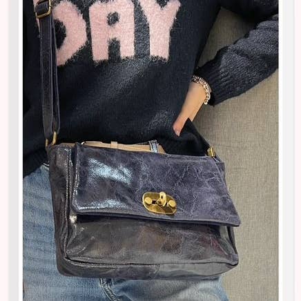 Z et Z - Wholesale Shoulder Bag - Women's - Vintage-effect leather shoulder bag2