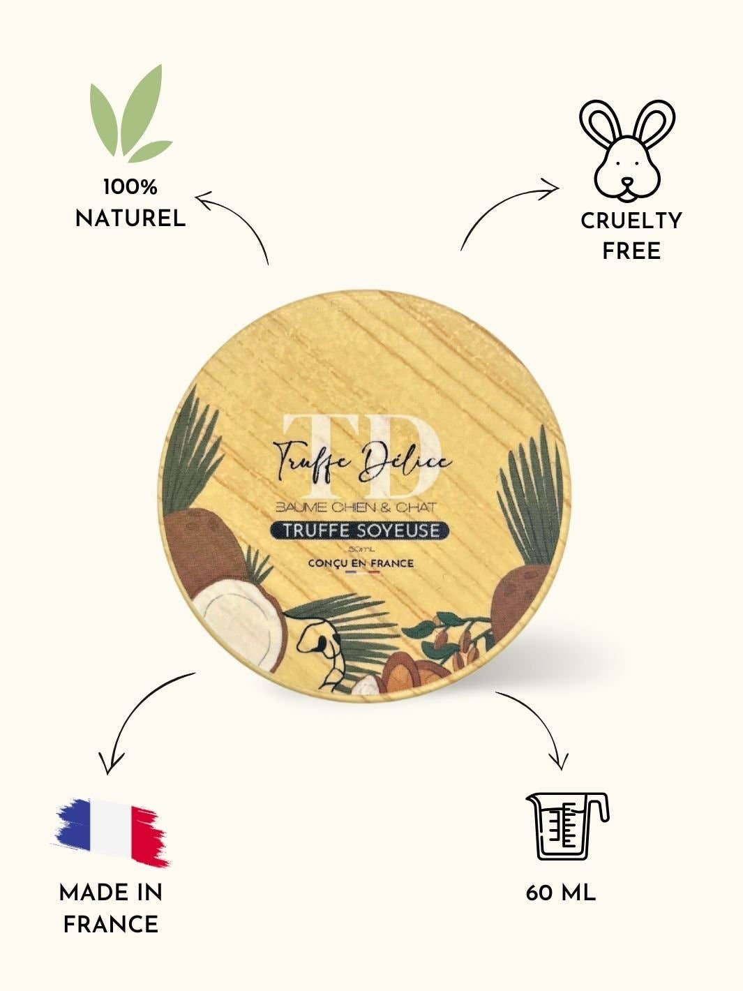 Truffe Délice – Großhandel Balsam für Haustiere – Hund – Seidiger Trüffelbalsam für Hunde und Katzen4