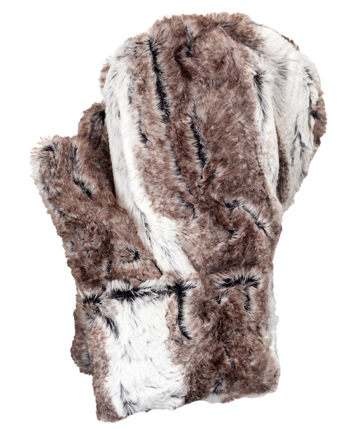 PANDEMONIUM - Vendita all'ingrosso Muffole - Donna - Guanti da donna fatti a mano in pelliccia sintetica5