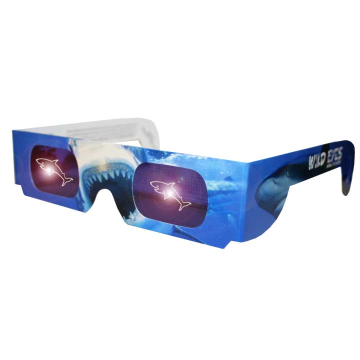 American Paper Optics, LLC – Großhandel Sonnenbrille – Unisex – Shark Wild Eyes 3D-Brille, 25er-Pack