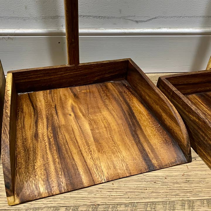 Tuckahoe Hardwoods – wholesale Dusting brush & duster – Handmade Indoor East Indian Walnut Wooden Dustpan and Broom4