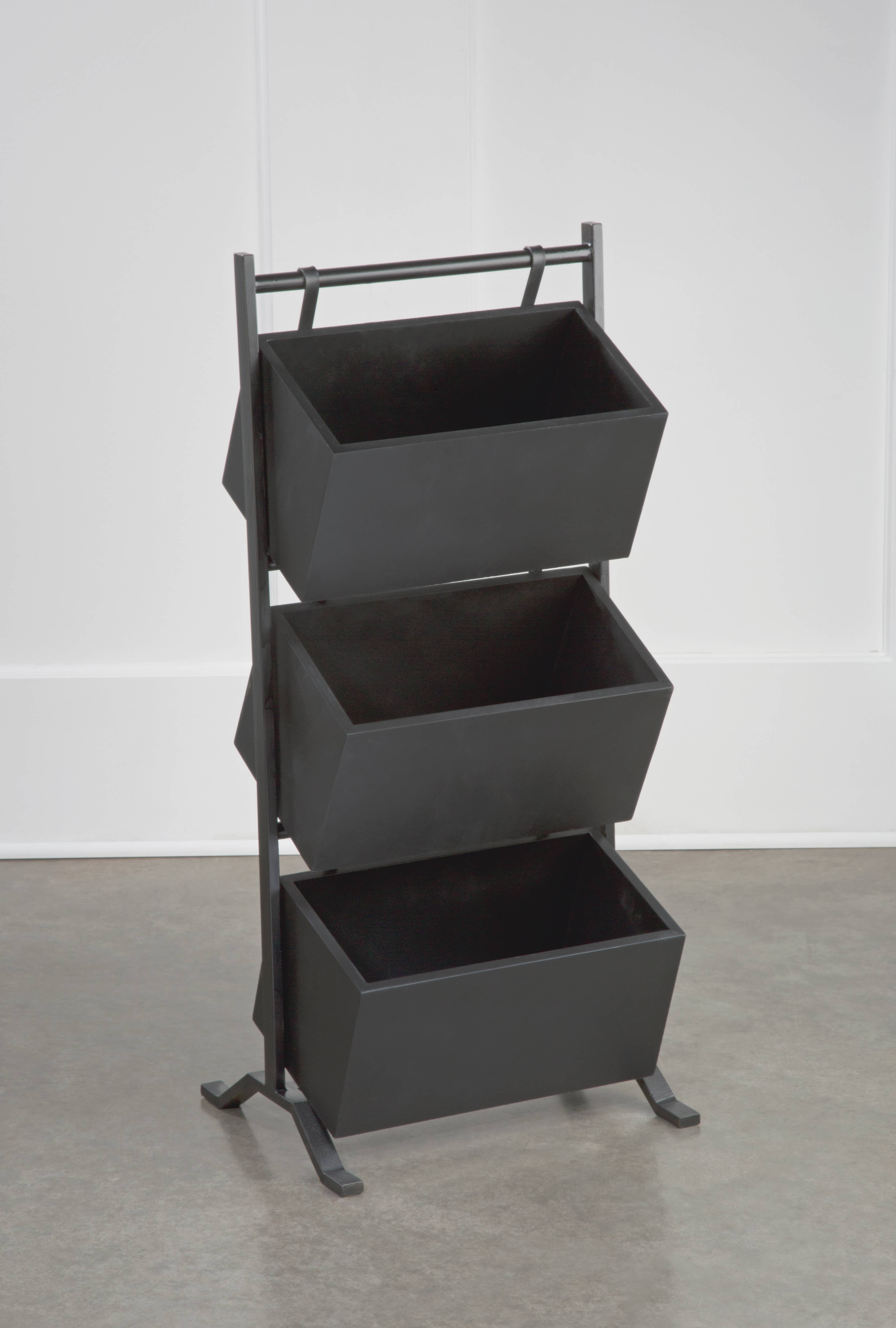 Tripar International - Vente Support/étui pour présentoir - Support de rangement à 3 niveaux avec caisses en bois10