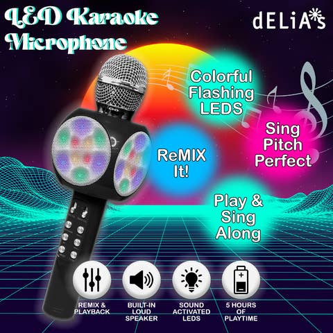 Gabba Goods - Wholesale Speakers - Gabba Goods Karaoke LED Karaoke Microphone Speaker